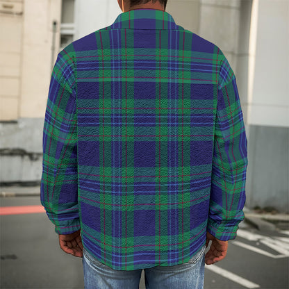 Blue Green And Red Tartan Pattern Print Men's Shirt Jacket