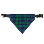 Blue Green And Red Tartan Pattern Print Over The Collar Dog Bandana