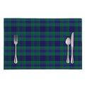 Blue Green And Red Tartan Pattern Print Placemat