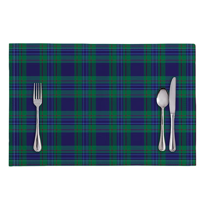 Blue Green And Red Tartan Pattern Print Placemat