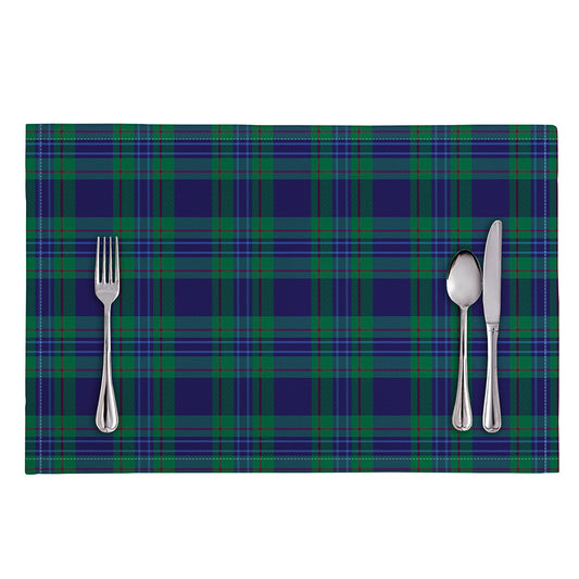Blue Green And Red Tartan Pattern Print Placemat