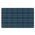 Blue Green And Red Tartan Pattern Print Polyester Doormat