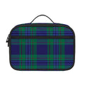 Blue Green And Red Tartan Pattern Print Portable Lunch Bag