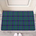 Blue Green And Red Tartan Pattern Print Rubber Doormat