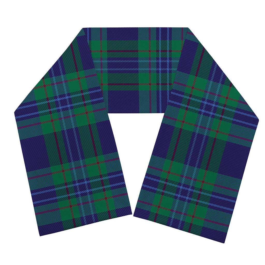 Blue Green And Red Tartan Pattern Print Scarf