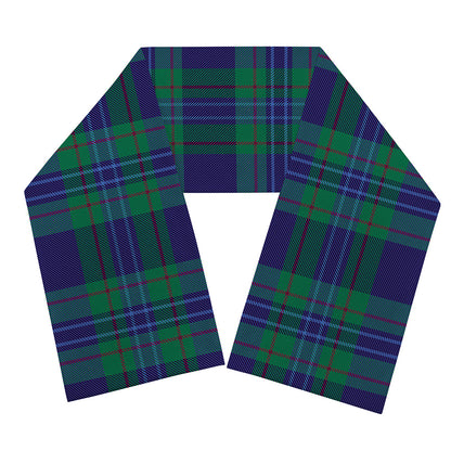 Blue Green And Red Tartan Pattern Print Scarf