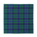 Blue Green And Red Tartan Pattern Print Silk Bandana