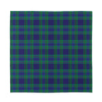 Blue Green And Red Tartan Pattern Print Silk Bandana