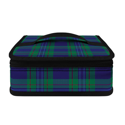 Blue Green And Red Tartan Pattern Print Small Lunch Bag