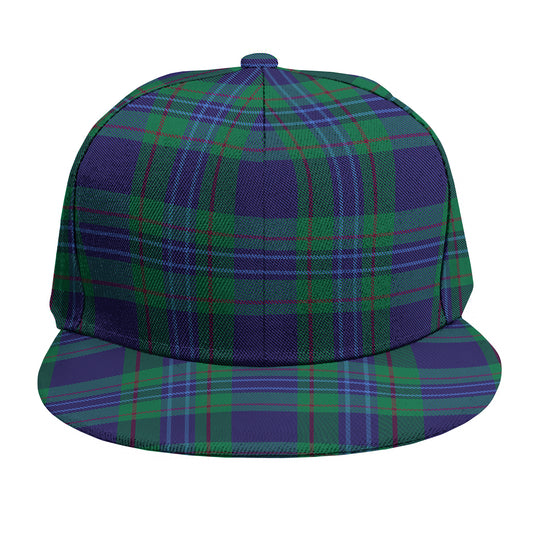 Blue Green And Red Tartan Pattern Print Snapback Cap