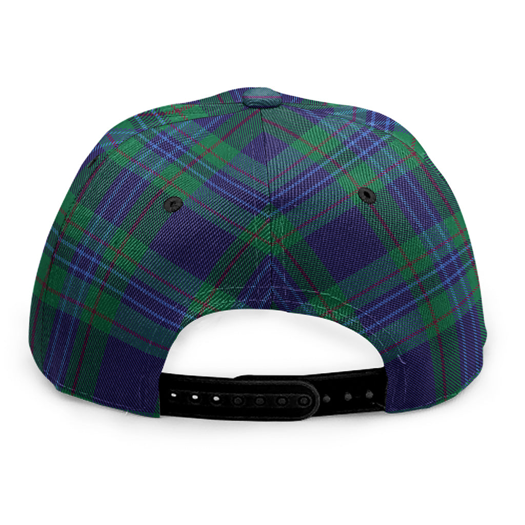 Blue Green And Red Tartan Pattern Print Snapback Cap