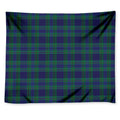 Blue Green And Red Tartan Pattern Print Tapestry