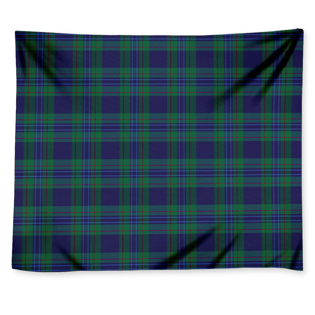 Blue Green And Red Tartan Pattern Print Tapestry