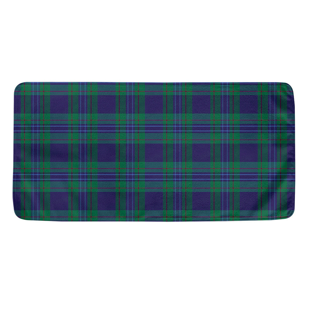 Blue Green And Red Tartan Pattern Print Towel