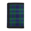 Blue Green And Red Tartan Pattern Print Trifold Wallet
