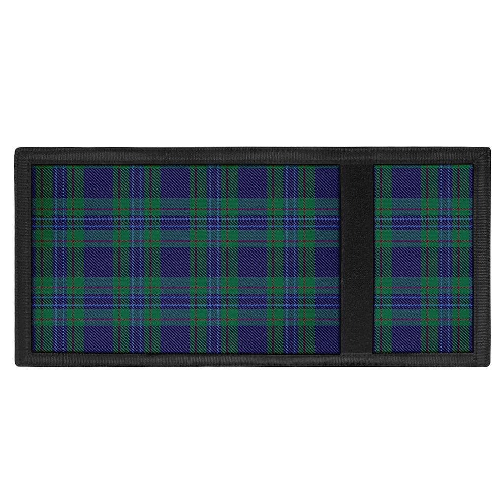 Blue Green And Red Tartan Pattern Print Trifold Wallet