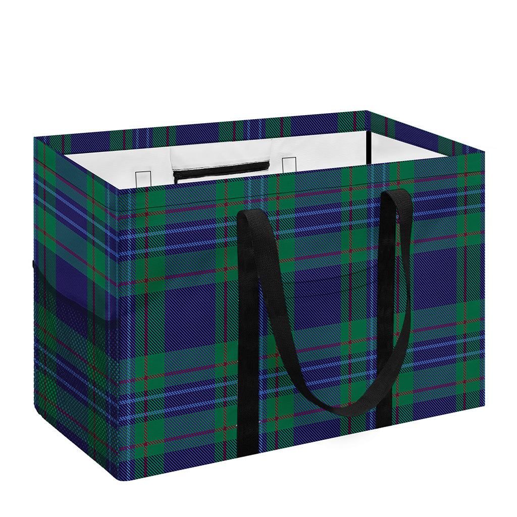 Blue Green And Red Tartan Pattern Print Utility Tote Bag