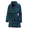 Blue Green And Red Tartan Pattern Print Women's Bathrobe
