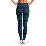 Blue Green And Red Tartan Pattern Print Women's Leggings