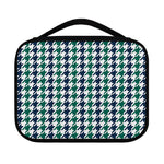 Blue Green And White Houndstooth Print Classic Bible Case