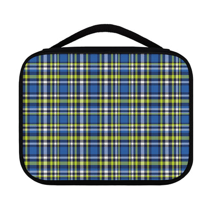 Blue Green And White Plaid Pattern Print Classic Bible Case