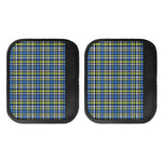 Blue Green And White Plaid Pattern Print Handle Covers