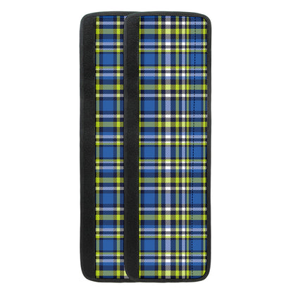 Blue Green And White Plaid Pattern Print Refrigerator Handle Covers