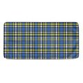 Blue Green And White Plaid Pattern Print Towel
