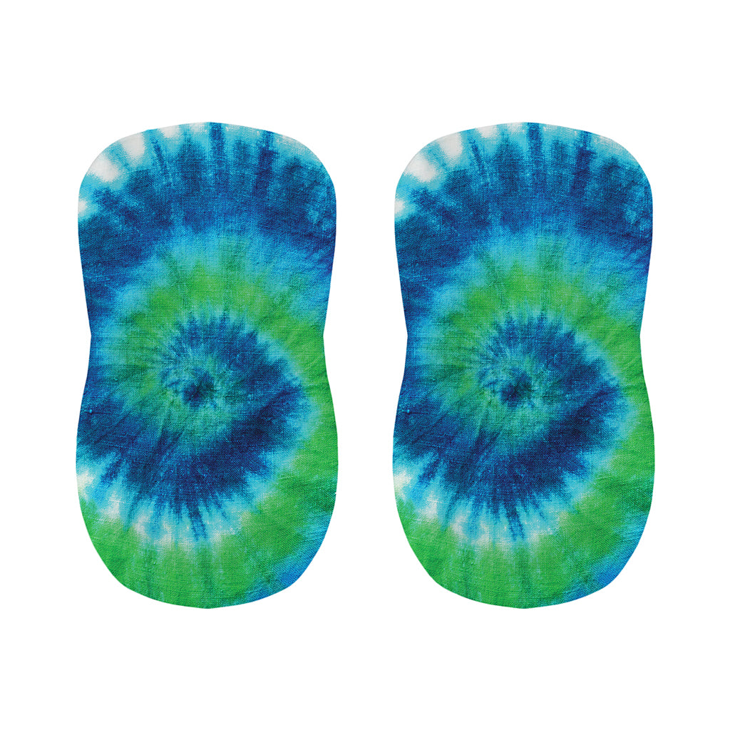 Blue Green And White Tie Dye Print Bar Stool Covers