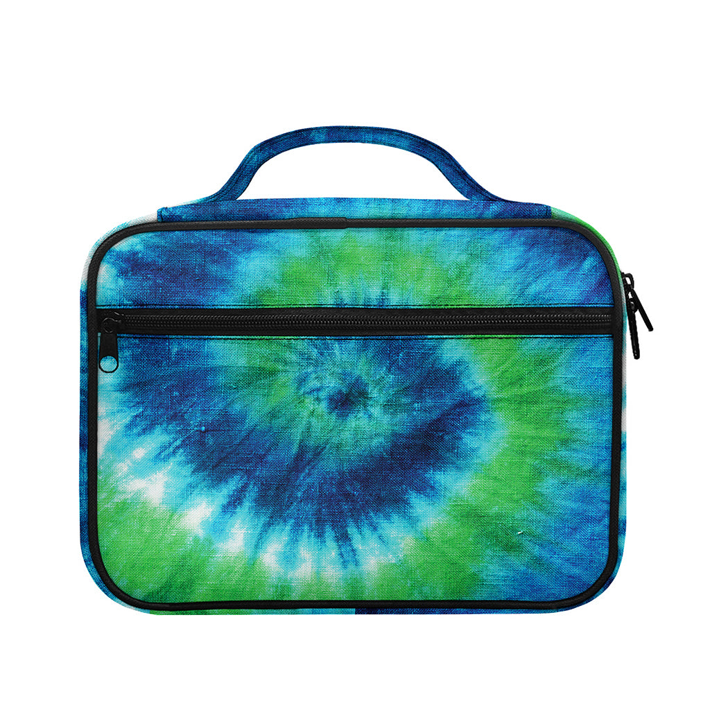 Blue Green And White Tie Dye Print Briefcase Bible Bag