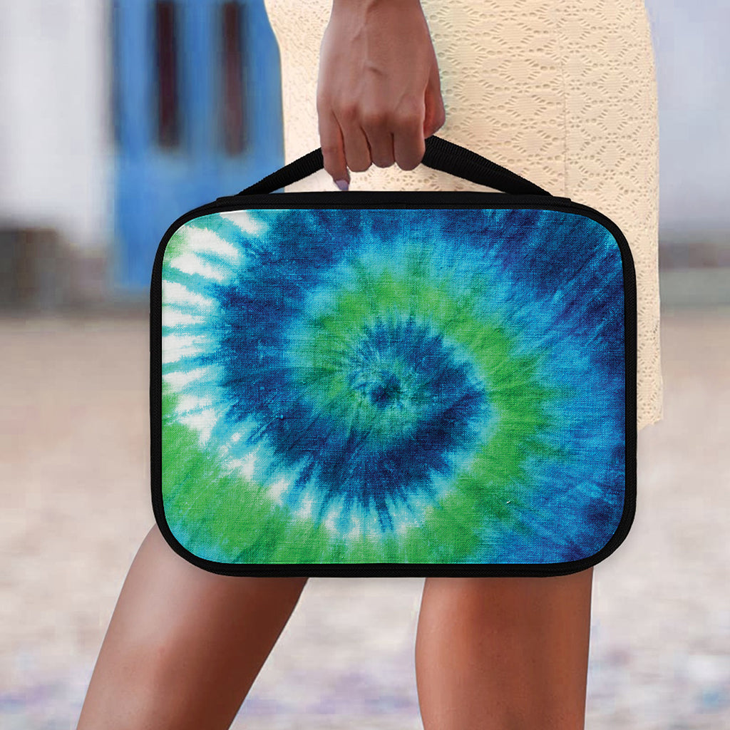 Blue Green And White Tie Dye Print Classic Bible Case
