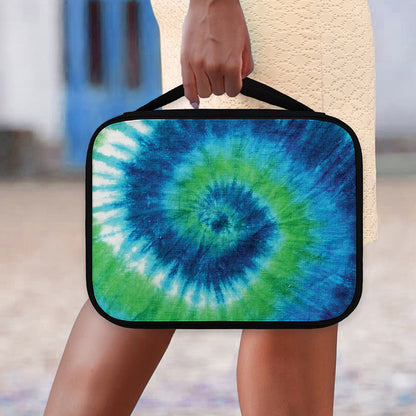 Blue Green And White Tie Dye Print Classic Bible Case