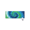 Blue Green And White Tie Dye Print Extended Mouse Pad