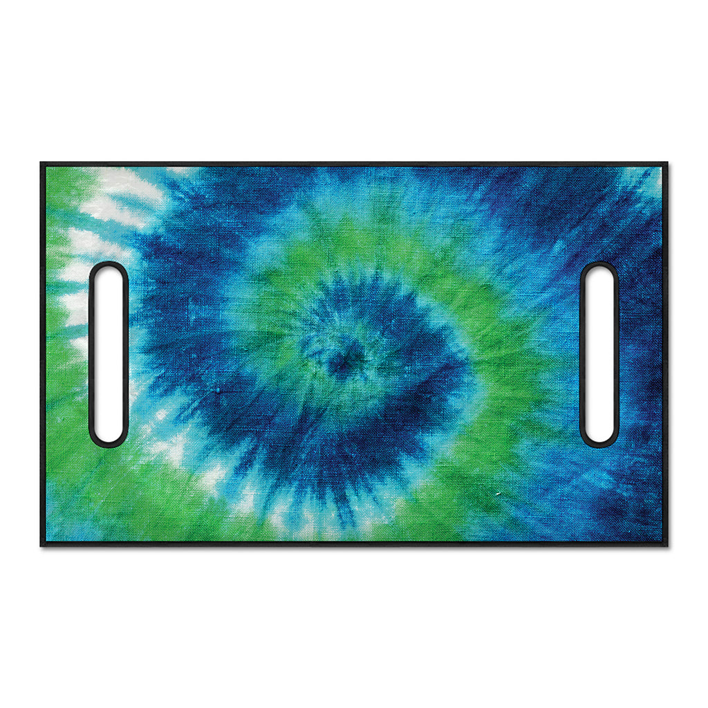 Blue Green And White Tie Dye Print Golf Cart Seat Cover
