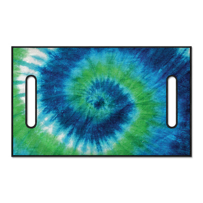 Blue Green And White Tie Dye Print Golf Cart Seat Cover