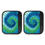 Blue Green And White Tie Dye Print Handle Covers