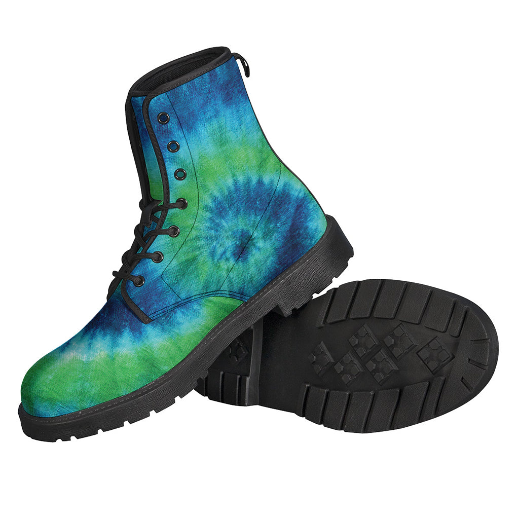 Blue Green And White Tie Dye Print Backpack