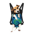 Blue Green And White Tie Dye Print Pet Carrier Backpack