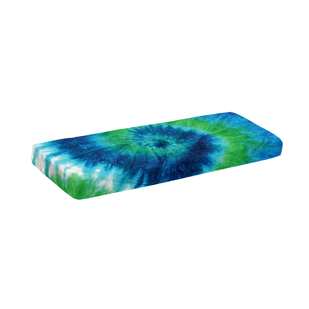 Blue Green And White Tie Dye Print Piano Keyboard Cover