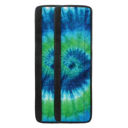 Blue Green And White Tie Dye Print Refrigerator Handle Covers