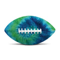 Blue Green And White Tie Dye Print Rugby Ball