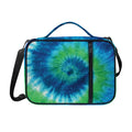 Blue Green And White Tie Dye Print Shoulder Strap Bible Bag