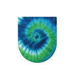 Blue Green And White Tie Dye Print Toilet Lid Cover