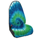 Blue Green And White Tie Dye Print Waterproof Car Seat Cover