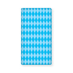 Blue Harlequin Pattern Print Baby Crib Sheet