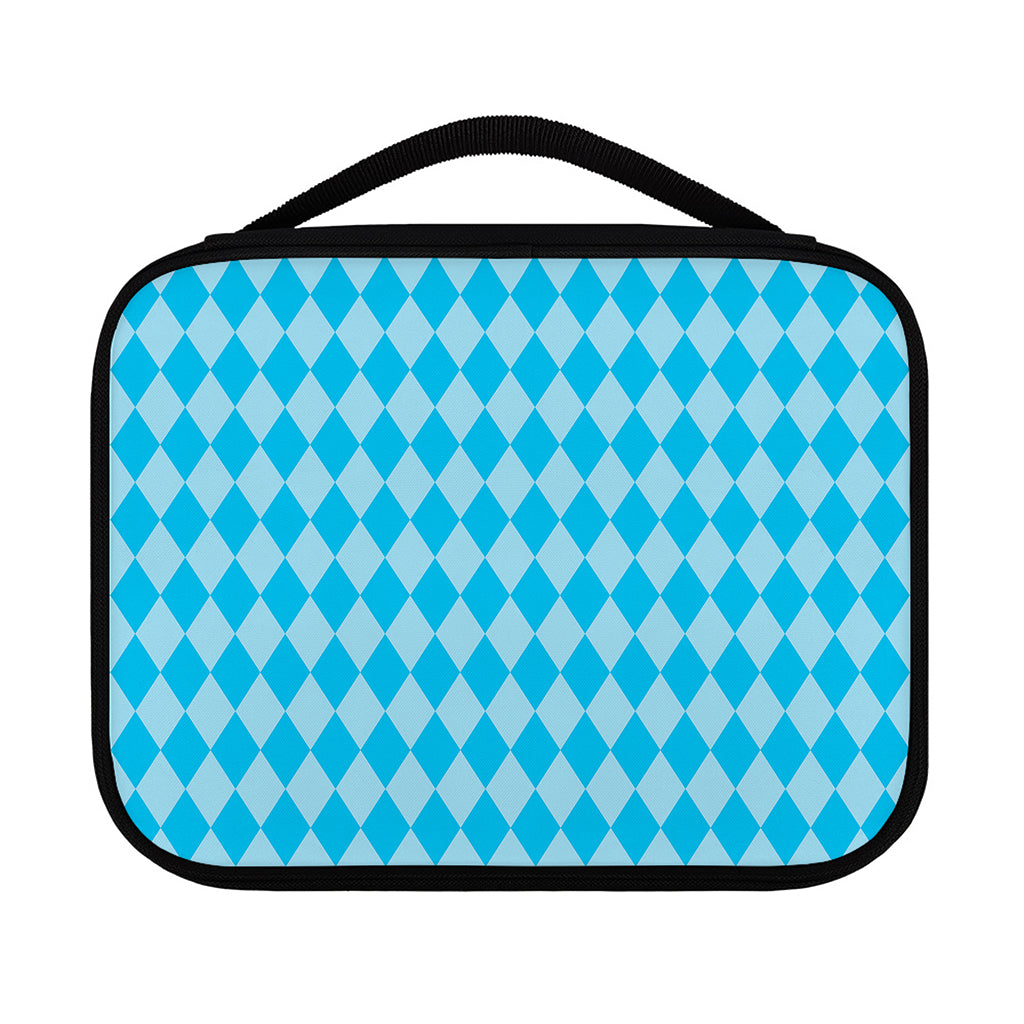 Blue Harlequin Pattern Print Classic Bible Case