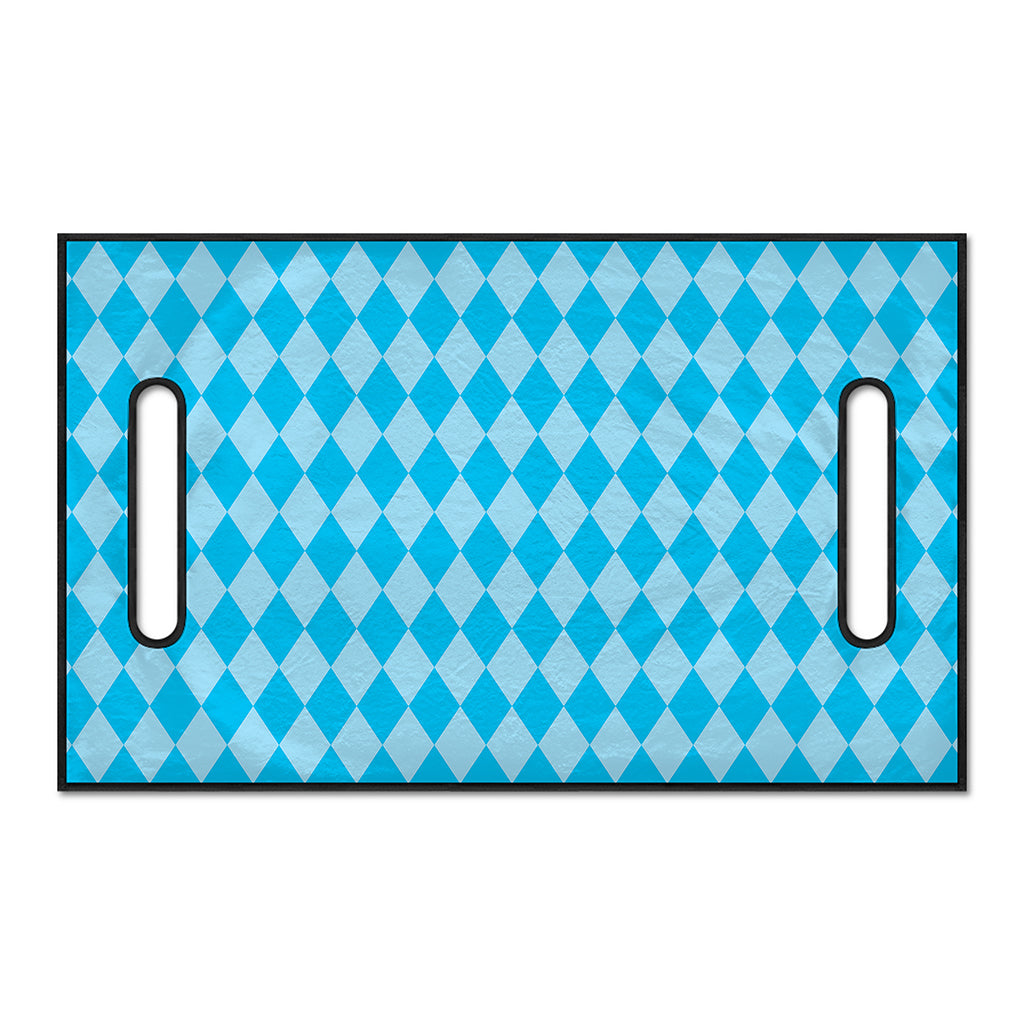 Blue Harlequin Pattern Print Golf Cart Seat Cover