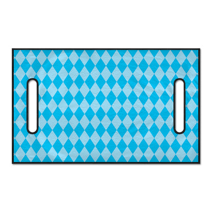 Blue Harlequin Pattern Print Golf Cart Seat Cover