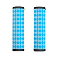 Blue Harlequin Pattern Print Handle Covers