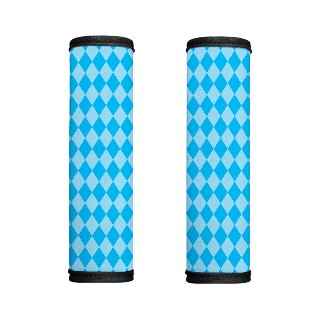 Blue Harlequin Pattern Print Handle Covers